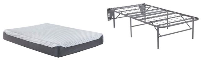 Sierra Sleep® by Ashley® Chime Elite 2-Piece 10" Memory Foam and Better than a Boxspring Foundation Twin Mattress Set-0