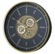 YHD Dark/Gold Modern Word Gear Clock-2