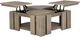 Magnussen Home® Conrad Stone Harbor Grey Pie Shaped Lift Top Cocktail Table with Casters-3