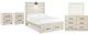Signature Design by Ashley® Cambeck 5-Piece Whitewash Full Panel Bed Set-0