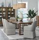 Liberty Furniture Shaker Lakes 7-Piece Harvest Brown/Taupe Double Pedestal Table Set-1