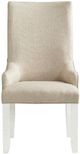 Elements International Stone White Arm Chair-1