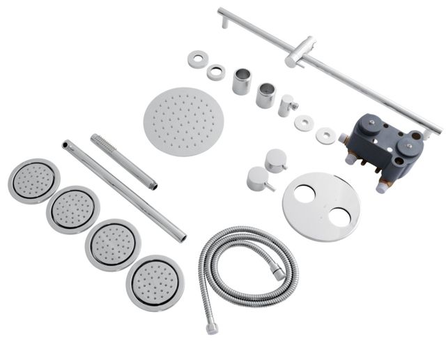 ZLINE Emerald Bay Chrome Thermostatic Shower System with Body Jets-2