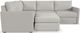 Flex by Flexsteel® 3-Piece Frost 4-Seat Sectional with Ottoman-0