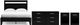 Signature Design by Ashley® Finch 4-Piece Black/Brown Queen Panel Bed Set-0