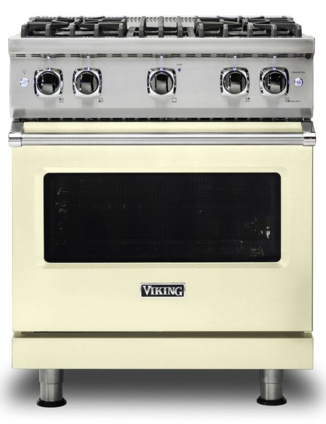 Viking® 5 Series 30" Vanilla Cream Pro Style Liquid Propane Range-0