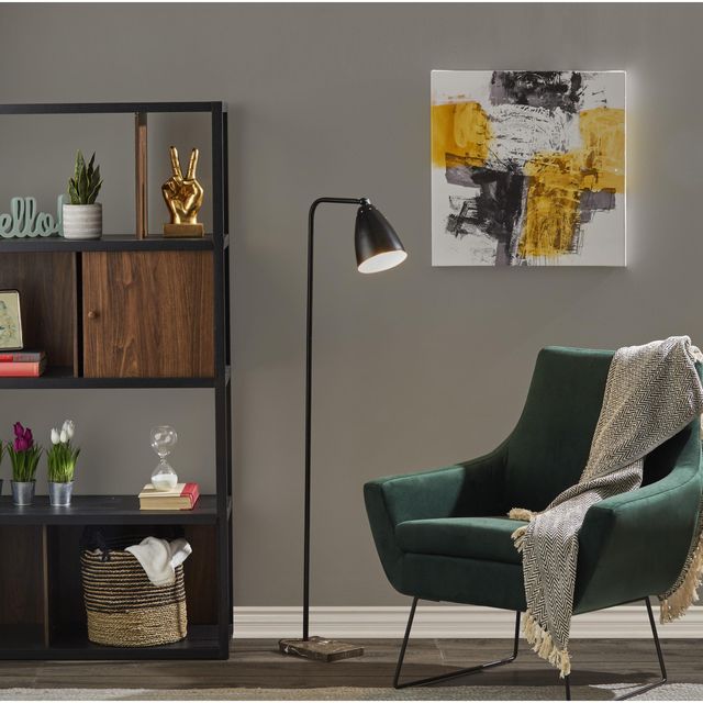 Adesso® Vincent Black Floor Lamp-1