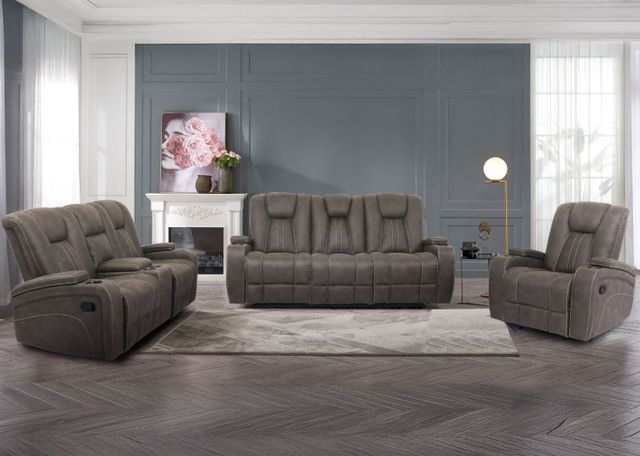 Steve Silver Co. Marlow 3-Piece Sand Manual Reclining Seating Set-1