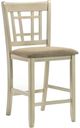 Intercon Mission Casuals French Oak/Rustic White Lattice Back Stool-0