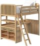 Elements International Ridgemont Natural Youth Loft Bunk Bed-0