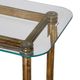 Uttermost® Elenio Glass Top Console Table with Gold Frame-3