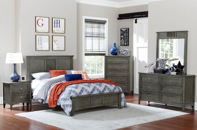 Homelegance® Garcia Gray California King Panel Bed-1