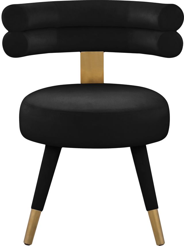 Meridian Furniture Fitzroy Black Velvet Dining Chair-3