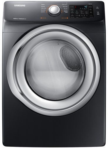 Samsung 7.5 Cu. Ft. Fingerprint Resistant Black Stainless Steel Front Load Gas Dryer-0