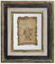 A & B Home Lucian Antiqued Black/Gold Small Framed Wall Art-0