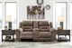 Signature Design by Ashley® Stoneland Fossil Double Reclining Loveseat with Console-2