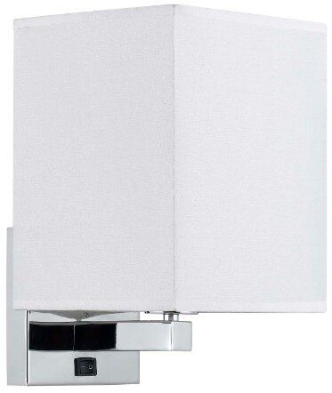 Cal® Lighting & Accessories Brushed Steel Wall Lamp-0