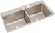 Elkay Lustertone® Lustrous Satin 43" MR2-Hole Equal Double Bowl Drop-in Sink-0
