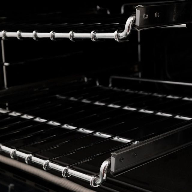 ZLINE Legacy 48" Satin Stainless Steel Pro Style Dual Fuel Range with White Matte Door with Griddle-1