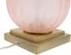 A & B Home Brass/Pink Globe Lamp-4