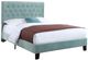 Emerald Home Amelia Light Blue California King Upholstered Panel Bed-0