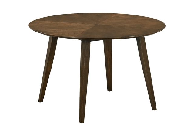 Monarch Specialties Inc. Brown Walnut 48" Round Dining Table-0