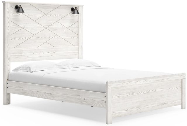 Gerridan Panel Bed - White/Gray Gerridan Panel Bed - White/Gray