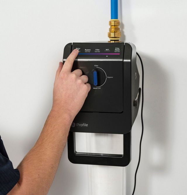 GE Profile™ Black Smart Water Valve with Integrated Filtration-5