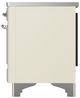 Ilve® Majestic III 40" Antique White Pro Style Induction Range with Triple Glass Door and Chrome Trim-3