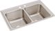 Elkay Lustertone® Classic Lustrous Satin 33" x 22" x 12-1/8" 2-Hole Equal Double Bowl Drop-In Sink-0