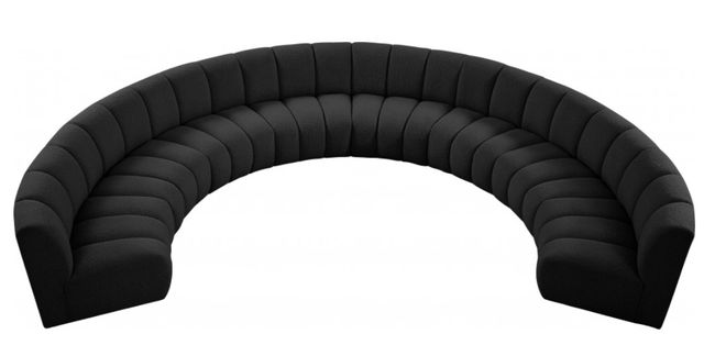 Meridian Furniture Infinity 8-Piece Black Modular Sectional Set-1