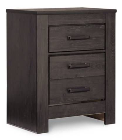 Signature Design by Ashley® Brinxton 5-Piece Charcoal Queen/Full Panel Headboard Bedroom Set-3