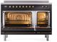 Ilve® Nostalgie II Series 48" Glossy Black Pro Style Induction Range-2
