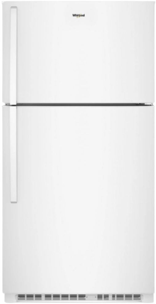 Whirlpool® 33" 21.3 Cu. Ft. White Top Freezer Refrigerator with Total Coverage Cooling and Flexi-Slide™ Deli Drawer-0