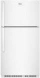 Whirlpool® 33" 21.3 Cu. Ft. White Top Freezer Refrigerator with Total Coverage Cooling and Flexi-Slide™ Deli Drawer-0