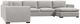 Palliser® Furniture Customizable Ensemble Angle Arm 4-Piece Right-Arm Facing Chaise Sectional-3