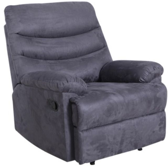American Wholesale Furniture Lucas Gray Manual Glider Recliner-0
