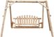 Best Craft Furniture W11 White Cedar Log Outdoor Swing-0