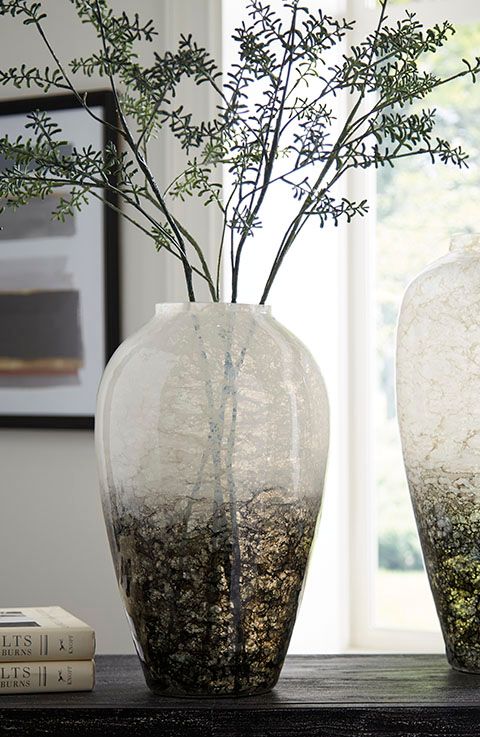 Signature Design by Ashley® Mirielle White/Gray Vase-3