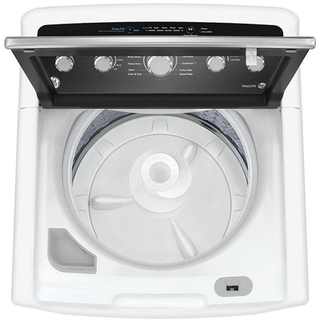 GE® 4.9 Cu. Ft White Agitator Top Load Washer -1