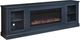 aspenhome® Byron Malta Blue 98" Fireplace Console-0