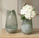 Uttermost® Chianti 2-Piece Bluish-Green/Milky White Vase Set-1