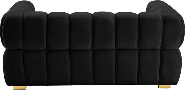 Meridian Furniture Gwen Black Velvet Loveseat-1