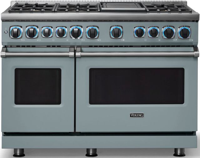 Viking® 7 Series 48'' November Sky Pro Style Dual Fuel Range with Griddle-3