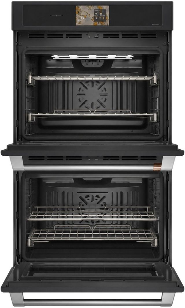 Café™ Professional Series 30” Matte Black Smart Double Electric Wall Oven with Convection-1