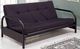 American Wholesale Furniture Black Full Futon Frame-0