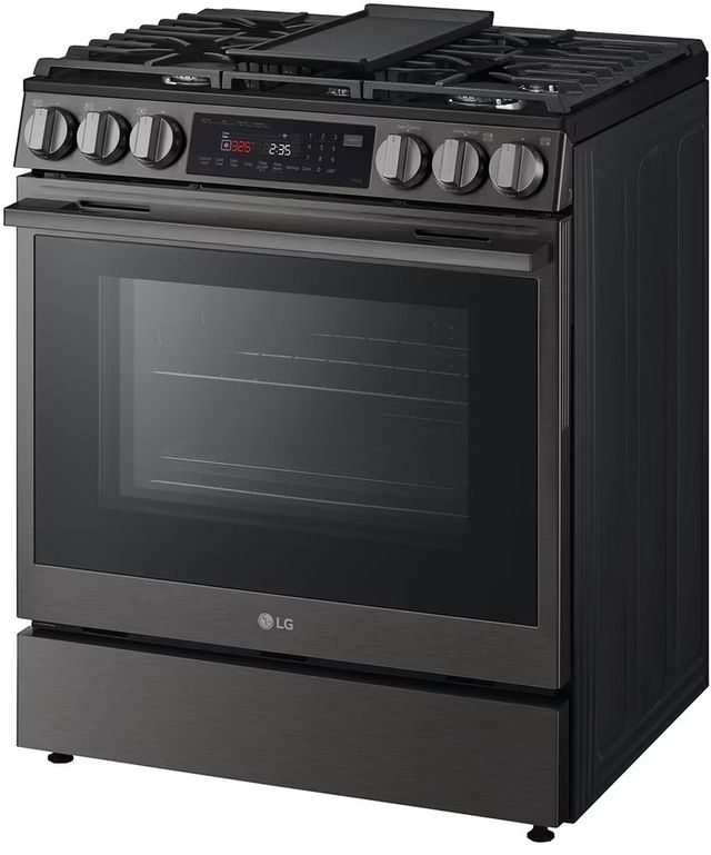 LG 30" Black Stainless Steel Smart Wi-Fi Enabled ProBake Convection® InstaView® Slide-In Gas Range-3