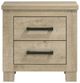 Coaster® Oakglen Weathered Oak Nightstand Bedside Table-1