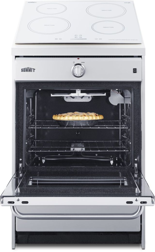 Summit® 24" White Slide In Induction Range-2