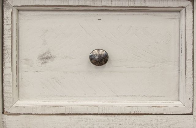 International Furniture Direct Stone Ivory/Weathered Gray Gentleman Chest-3